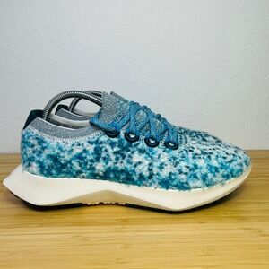 Allbirds Wool Runner Mizzles Women's Shoes Blue Speckled Knit Comfort Size 8.5